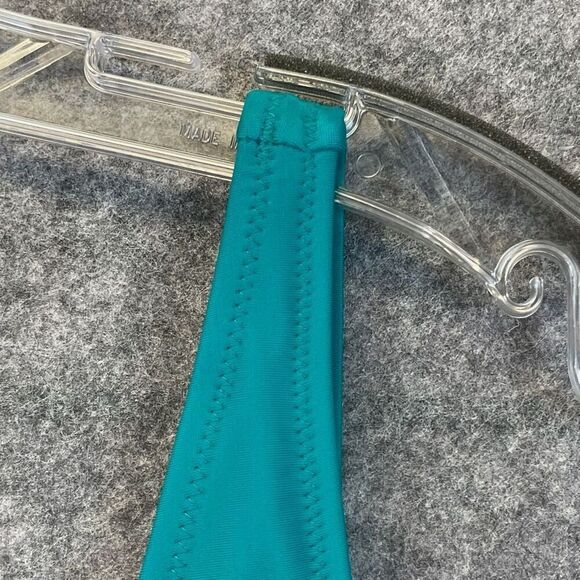 NWT OLD NAVY Women’s Swimsuit XL One-Piece Knot Front Cutout Teal Blue Bathing - Picture 4 of 15